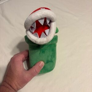Nintendo Piranha Plant 10 inch Plush Toy - Red, White & Green